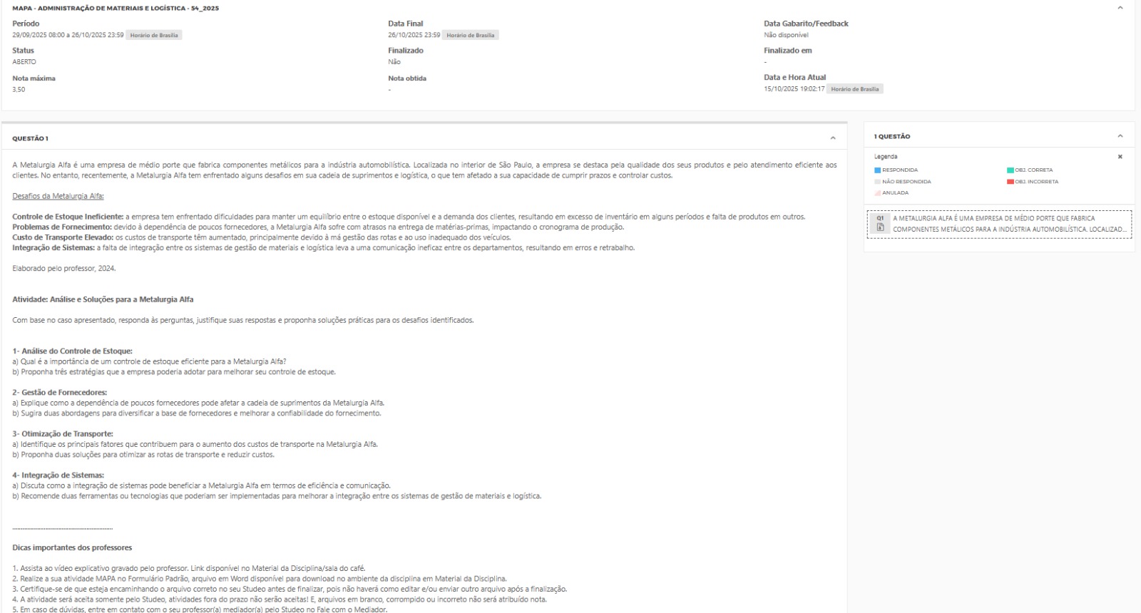 Capa do material: MAPA - PED - GESTÃO ESCOLAR E ORGANIZAÇÃO DO TRABALHO PEDAGÓGICO - 54_2025