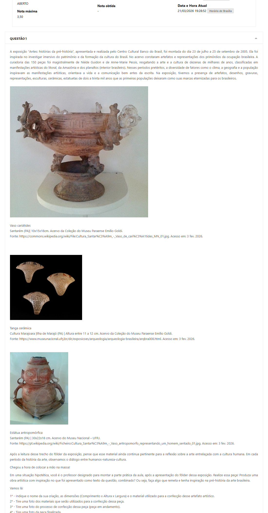 Capa do material: MAPA - PED - METODOLOGIA DO ENSINO DA ARTE E DA MÚSICA - 51_2026 - METODOLOGIA DO ENSINO DA ARTE E DA MÚSICA